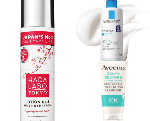 Must haves for sensitive skin🌸 cover photo collage