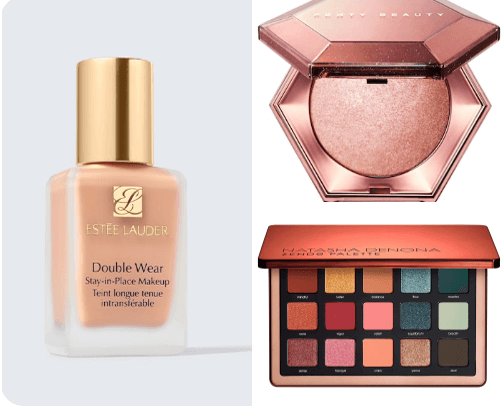 High-end makeup favs 💄 ✨️ cover photo collage