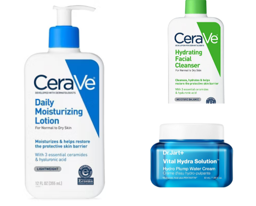 Skin care cover photo collage