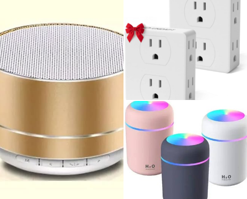 Plugged In & Powered Up- electronics and accessories. cover photo collage