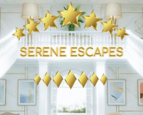 Serene Escapes cover photo collage