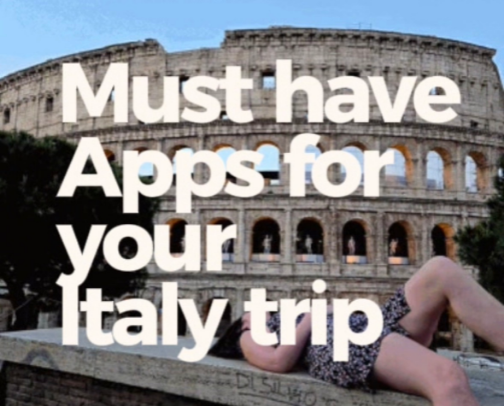 Favorite travel apps for Italy [Europe] cover photo collage