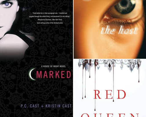 Books that I LOVED as a teenager! cover photo collage