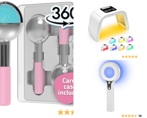 Beauty products cover photo collage