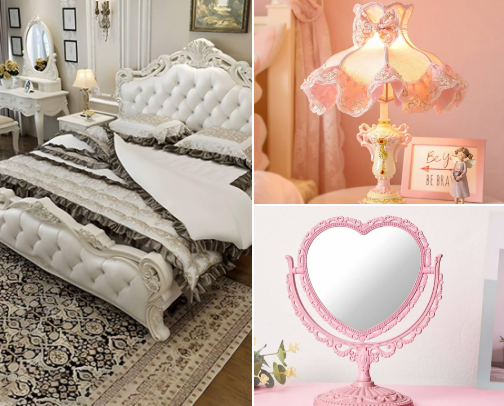 Couquette aesthetic finds cover photo collage