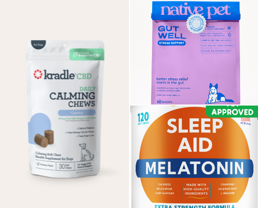 Must Haves for the Anxious Pup cover photo collage