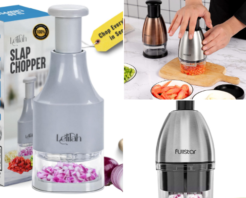 Top 10 Best Manual Hand Vegetable Choppers cover photo collage