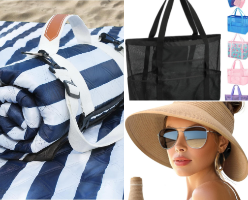 The Ultimate Beach Packing List cover photo collage