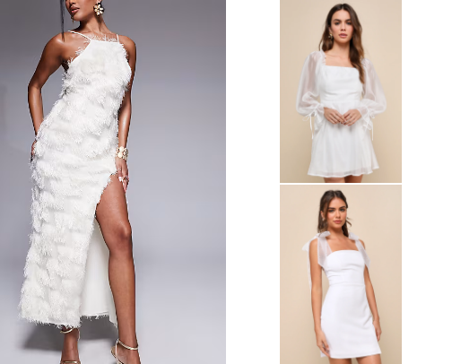 White Dress Code 🤍 cover photo collage