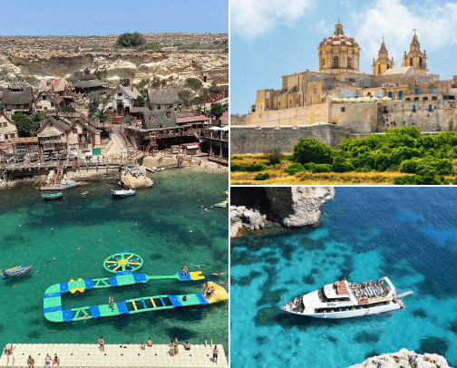 things to do if you travel to Malta cover photo collage