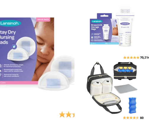 Breastfeeding Supplies cover photo collage