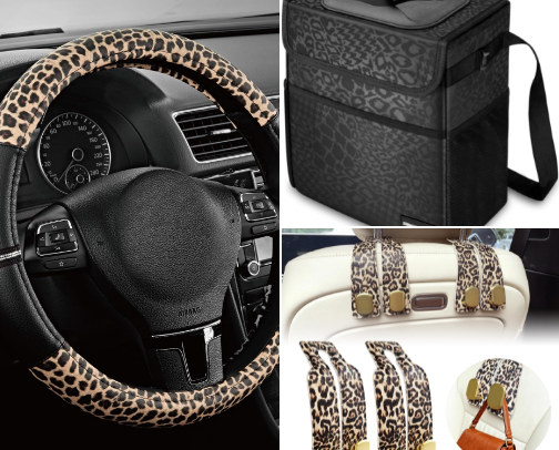 Cute and useful car organization and must haves for long drives and every day commutes 🚙✨ cover photo collage
