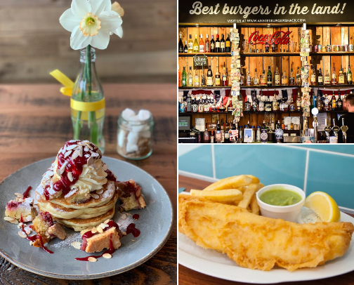 My comfort-food map of Nottingham cover photo collage