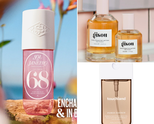 hair & body mists cover photo collage