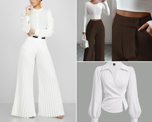 Simple and chic outfit cover photo collage