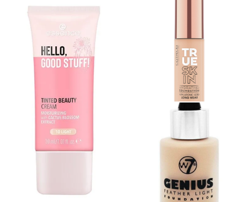 Dry skin make up on buget cover photo collage