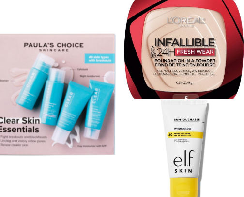 A performer’s Beauty MUST HAVES cover photo collage