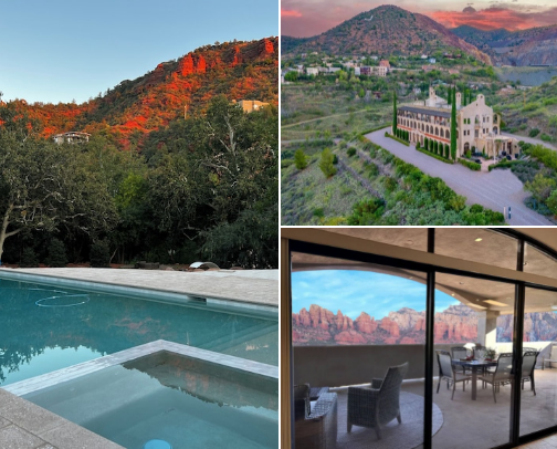 The Most Jaw-Dropping Vacation Rentals in Sedona cover photo collage