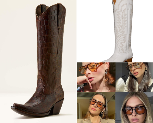 Cowgirl western attire cover photo collage