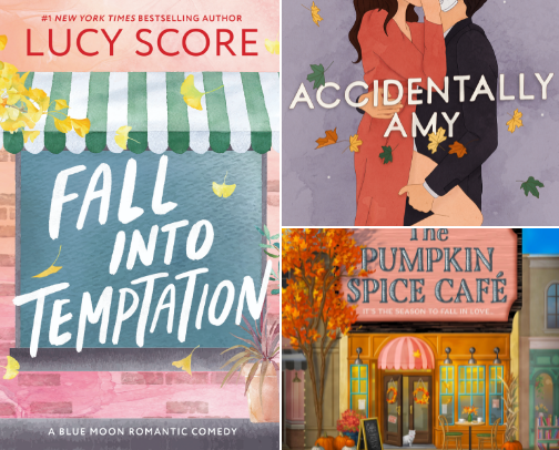 Fall romance reads🍂🍁 cover photo collage