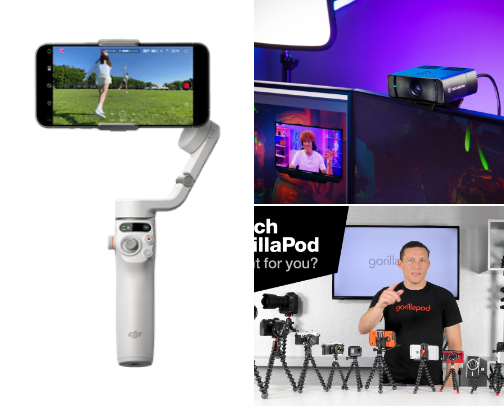 Content Creator Video Tech cover photo collage