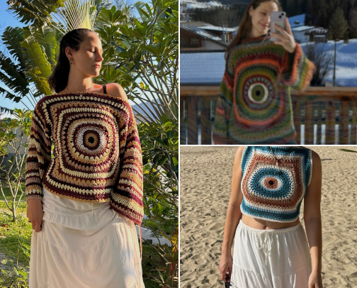 Crochet patterns cover photo collage