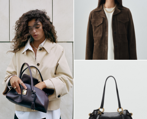 mango woman clothing and accessories!! cover photo collage