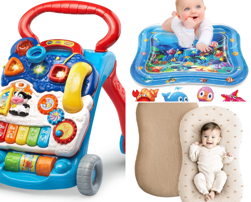 Cute Baby Toys and Happy Play cover photo collage