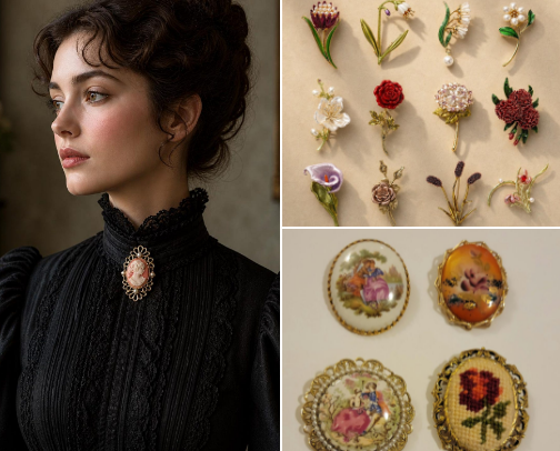 Vintage Jewellery cover photo collage