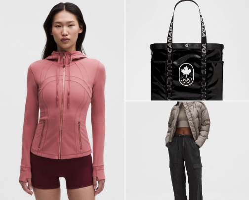 Great Lululemon stuff we used in our household cover photo collage
