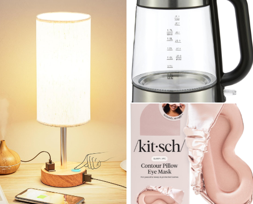 Nightstand essentials cover photo collage