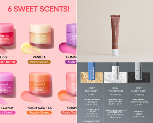 My favorite beauty recs cover photo collage