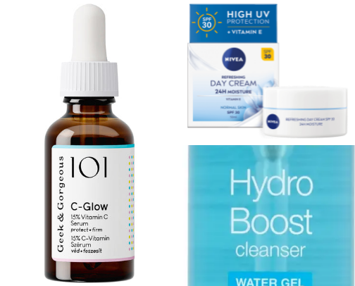 Simplified Skincare Routine cover photo collage