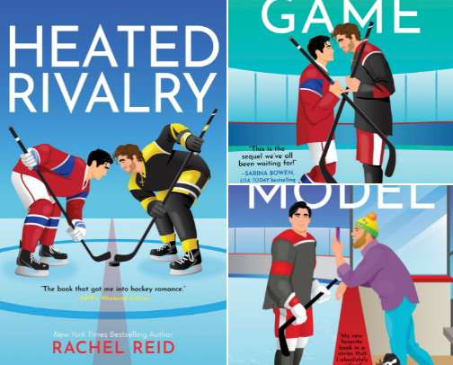 "Must-Read Hockey Romances & More – Why bookshop.org Is the Go-To Spot for Rachel Reid Fans" cover photo collage