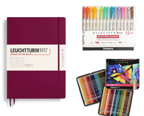 🎨 stationery & art 📓✨️ cover photo collage