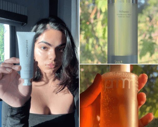 Skincare cover photo collage