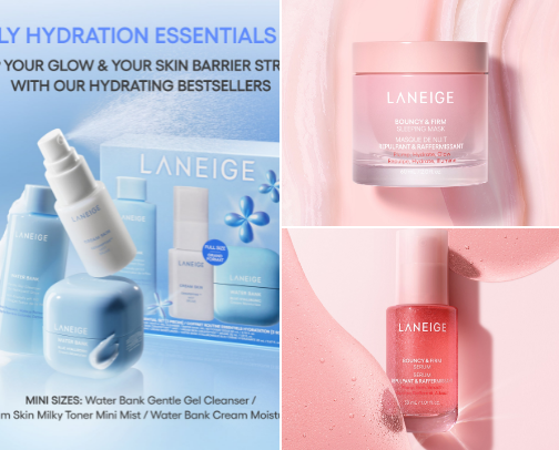 Glass skin routine cover photo collage