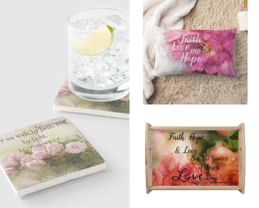 Faith Scripture & Roses Collection cover photo collage