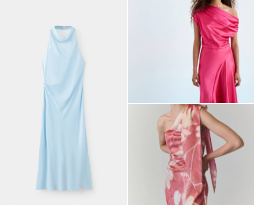 Wedding guest affordable dresses / MANGO cover photo collage