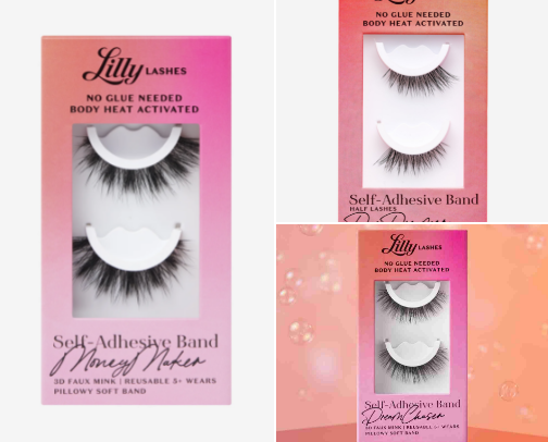 Lilly Lashes cover photo collage