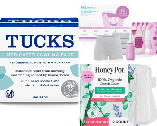 Clean, Natural Postpartum Essentials for Gentle Recovery cover photo collage