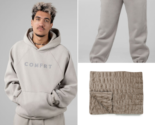 The best comfy clothes and blankets cover photo collage