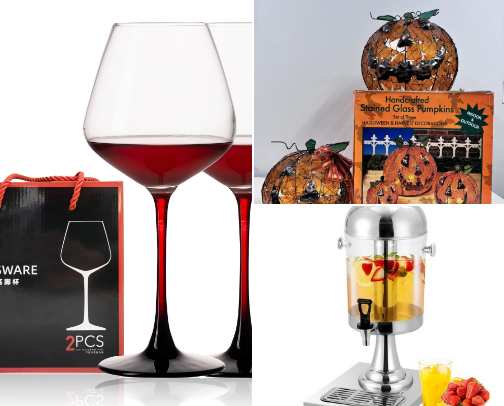 Glassware cover photo collage