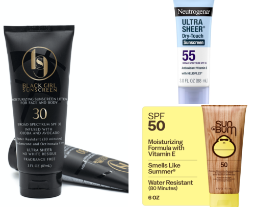Sunscreens I Tried on Dark Skin That Left Zero White or Purple Cast cover photo collage