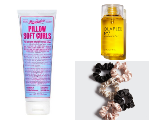 curly hair must haves! cover photo collage