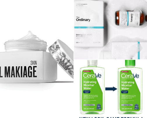 Makeup and Skincare cover photo collage