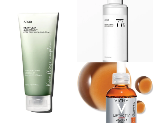 Skincare routine 🌞 cover photo collage