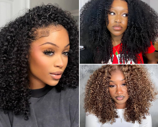 Black girl hair cover photo collage