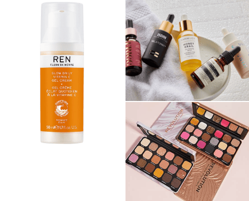 Beauty and skin care cover photo collage