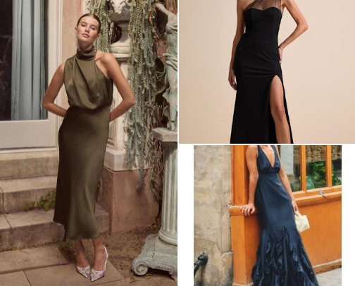 Bridemaid dresses cover photo collage